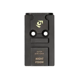 NIGHT FISION Optic Mounting Plate for Glock MOS to ACRO P-2 Footprint (GLK-OP-ACRO-FSMOS)