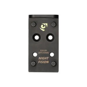 NIGHT FISION Optic Mounting Plate for Glock MOS to DPP Footprint (GLK-OP-DPP-FSMOS)