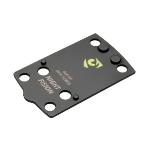 NIGHT FISION Optic Mounting Plate for Glock Slimline (43/43x/48) MOS to EPS Carry Footprint (GLK-OP-EPSC-SCMOS)