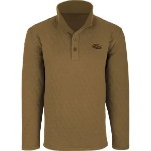 DRAKE Men's Delta Quilted Medal Bronze Heather Sweatshirt (DS2060-MBR)
