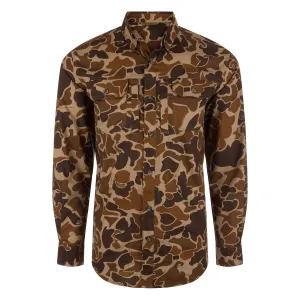 DRAKE Men's EST Wingshooter Trey Old School LS Shirt (DW0093-016)