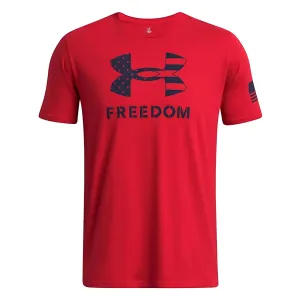 UNDER ARMOUR Men's Freedom Logo Red/Midnight Navy T-Shirt (1382970-600)