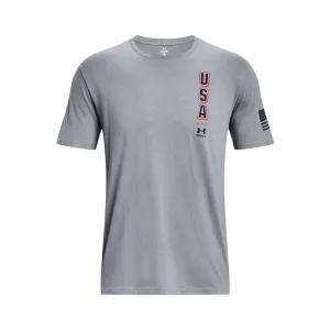 UNDER ARMOUR Men's Freedom Eagle Steel Medium Heather T-Shirt (1379220-035)