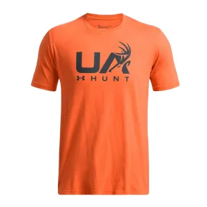 UNDER ARMOUR Men's Antler Hunt Logo Team Orange/Anthracite T-Shirt (1366014-800)