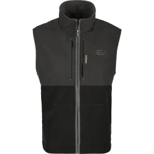 DRAKE Men's Eqwader Black Oyster Vest (DS1621-BOY)