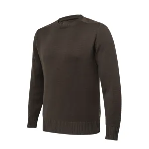BERETTA Men's Wilton Tech Crewneck Brown Bark Sweater (PU671T235508C1)