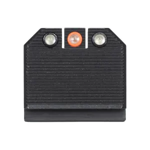 NIGHT FISION Optics Ready Orange Front Ring/Black Rear Rings Stealth Night Sight Set for Glock 43/43x with RMRcc (GLK-003-465-472-OGZG)
