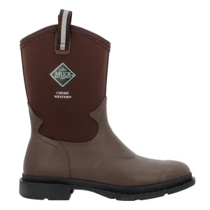 MUCK BOOT COMPANY Men's Chore Tall Dark Brown Western Work Boots (MCHWTM90)