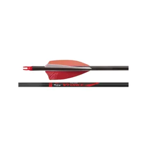 VICTORY ARCHERY VForce Sport 6.7 GPI Feather Fletched Arrows, 6-Pack (VFS-600FF-6)
