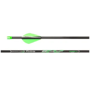 VICTORY ARCHERY RIP Xtreme Velocity Gamer 9.3 GPI Fletched Hunting Arrow (RIPXVGB-200FB-6)