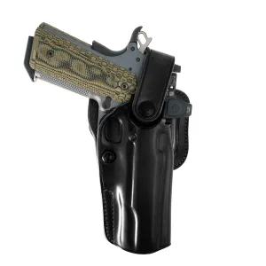 GALCO APO Strongside/Crossdraw Black Right Hand Belt Holster For Glock 17 Gen 1-5 (APO224RB)