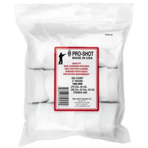 Pro-Shot Products Patches, .270-.38 Cal 2-500