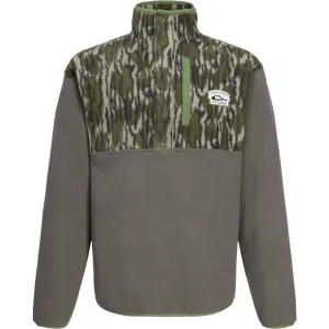 DRAKE Men's Camp Fleece Limited Edition Snap Spoonie Pullover (DW0038-SPN)