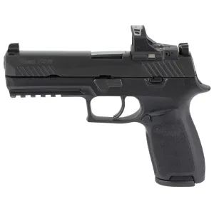 SIG SAUER P320 Full Size 9mm 4.7in 2x17rd Black Striker Fired Pistol with ROMEO-RS PRO Sight (320F-9-BSSP-RS)