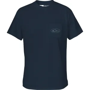 DRAKE Men's Monster Truck Vintage Indigo Short Sleeve Shirt (DT9889-VIN)