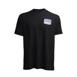 LEUPOLD Men's Flag Badge Black Tee (186470-par)