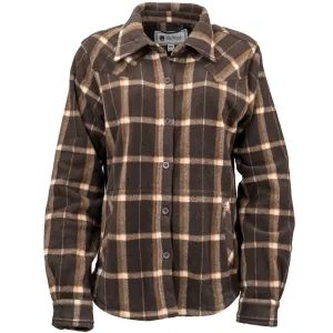 OUTBACK TRADING Women's Maine Fleece Brown Big Shirt (40292-BRN)