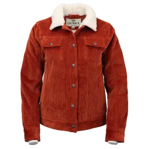 OUTBACK TRADING Women's Georgia Corduroy Rust Jacket (42195-RST)