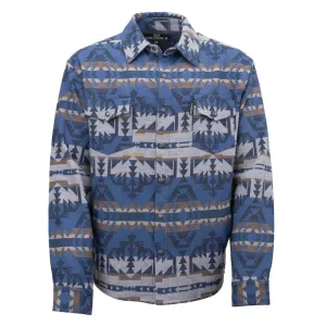 OUTBACK TRADING Men's Benson Shirt Blue Jacket (29935-BLU)