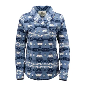 OUTBACK TRADING Women's Janet Light Blue Pullover (40195-LBL)