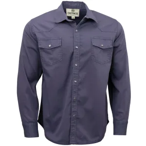 OUTBACK TRADING Men's Jack Indigo LS Shirt (40313-IND)