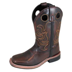 SMOKY MOUNTAIN BOOTS Kids Landry Chocolate Brush Off Western Boots (3722)