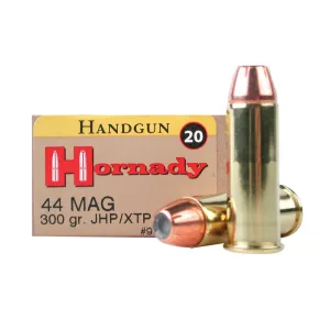 HORNADY Custom Pistol 44 Mag. 300 Grain XTP Ammo, 20 Round Box (9088)