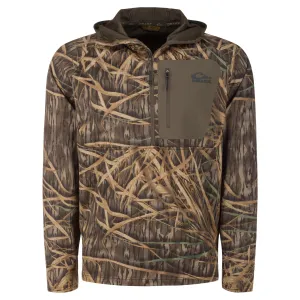 DRAKE Men's Grid Fleece Half Zip Hoodie (DW0265)