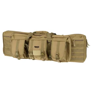 AMERICAN TACTICAL IMPORTS RUKX Gear 42in Tan Tactical Double Rifle Bag (ATICT42DGT)