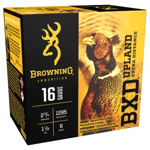 BROWNING BXD Upland 16Ga 2.75in 1-1/8 oz #6 Shotshell (B193511626)