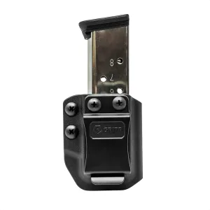 GRITR IWB/OWB Polymer Gun Mag Carrier for 9mm/.40/.45 Single Stack Magazines