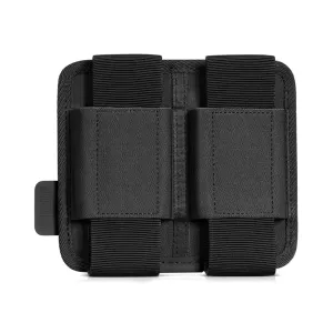 SAVIOR EQUIPMENT AR-15/AK-47 Hook Backing 1 Pack Double Black Magazine Holster (MP-TNS-RIFXDOU-BK)