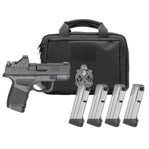 SPRINGFIELD ARMORY Hellcat Micro-Compact OSP 9mm 3in Black Pistol Gear Pac w/ Viridian RFX11, 1x 11rd/ 3x 13rd Mags, Range Bag (HC9319BOSP-PAC)