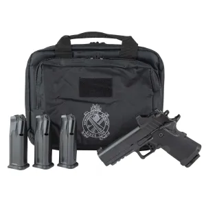 SPRINGFIELD ARMORY 1911 DS Prodigy Compact AOS 9mm 4.25in Black Pistol Gear Pac w/ Viridian RFX11, 4x 15rd Mags, Range Bag (PH9116AOS-PAC)