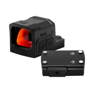 GRITR RD1EC Red Dot Sight - 3 MOA RMSc Mount, Compact Pistol/Shotgun/Rifle Optic