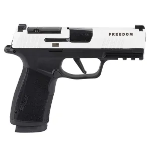 SIG SAUER P365 XMacro Freedom Turning Point USA 9mm 3.7in 2x 17rd Mags Black/White Semi-Auto Pistol (365XCA-9-TWXR3-TP)