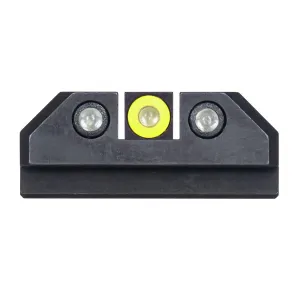 NIGHT FISION Yellow Front Ring/Black Rear Rings Night Sight Set for Taurus G3c/GX4 (TAU-252-003-YGZG)