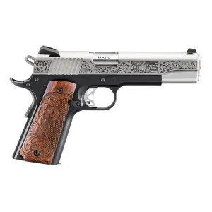 RUGER SR1911 45 ACP 5in 8rd Stainless Steel Western Engraved Pistol (16706)