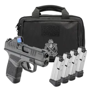 SPRINGFIELD ARMORY Hellcat Micro-Compact OSP .380 ACP 3in Black Pistol Gear Pac w/ Viridian RFX11, 1x 11rd/ 3x 13rd Mags, Range Bag (HC931380BOSP-PAC)