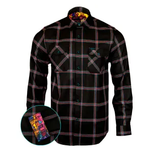 RETRO RIFLE OG Mural Flannel Long Sleeve Shirt (51892991)