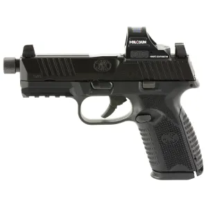 FN AMERICA FN 509M Tactical 9mm 4.5in 15rd/24rd Non-Manual Safety Black Striker-Fired Pistol with Holosun 407C Red Dot Sight (66-101936)