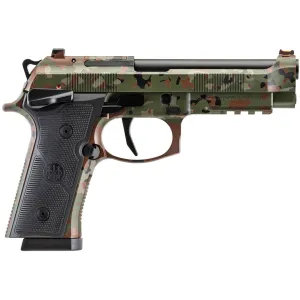 BERETTA 92XI 9x19mm 4.7in 2x10rd Flectarn Camo Full Size SAO Pistol (SPEC0744A10)