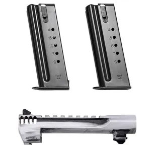 MAGNUM RESEARCH Mark XIX Desert Eagle Conversion Kit w/ .44 Magnum 6in White Matte Distressed IMB Barrel and Two .44 Magnum 8rd Magazines (BMCP446WMDIMB)