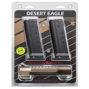 MAGNUM RESEARCH Mark XIX Desert Eagle Conversion Kit w/ .50AE 6in Burnt Bronze IMB Barrel and Two .50AE 7rd Magazines (BMCP506BBIMB)