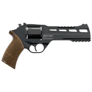 CHIAPPA FIREARMS Rhino 60 SAR 10mm Auto 6in 6rd Black Single-Action Revolver w/ Walnut Grip and Moon Clips (CF340.343)