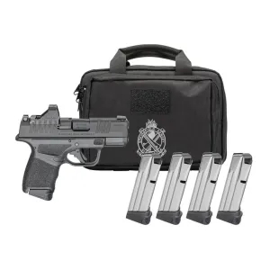 SPRINGFIELD ARMORY Hellcat Micro-Compact OSP Gear Pac Low Capacity 9mm 3in 4x10rd Black Double-Action Pistol (HC9319BOSPLC-PAC)