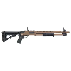MOSSBERG 590R 12 Gauge 18.5in 6rd MBUS 3 Sights Flat Dark Earth Cerakote Shotgun (50758)
