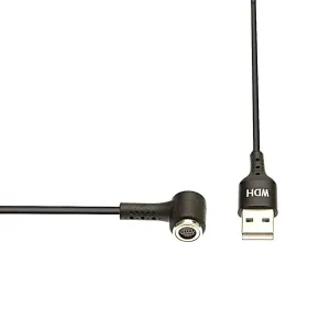 BERING OPTICS Standard 1A L-Shaped Magnetic Charging/Video Output Cable, 1ft (BE80092-1)