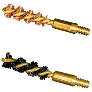 OTIS 2-Pack .17HMR/.177 Airgun Bore Nylon/Bronze Brushes (FG-317-NB)