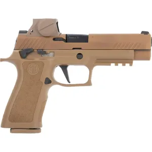 SIG SAUER M17 9mm 4.7in 2x21rd/1x17rd Coyote Striker-Fired Pistol w/ RomeoM17 (WM17-9-PRO-MS-RM17)